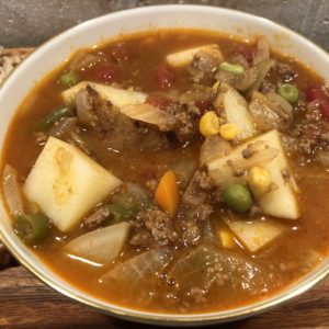 hamburger soup# soup # comfort food #fall soup #foodie #healthy #vegetables