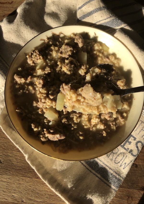 Savory Steel Cut Oatmeal